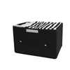 Qoolish Pack of 2 Black Storage Box with Lid