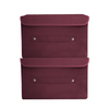 Qoolish Pack of 2 Storage Box with Lid ! ( Available in 4 Colors )