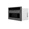 ZLINE 30-Inch 1.6 cu ft. Built-in Convection Microwave Oven in Black Stainless Steel with Speed and Sensor Cooking (MWO-30-BS)