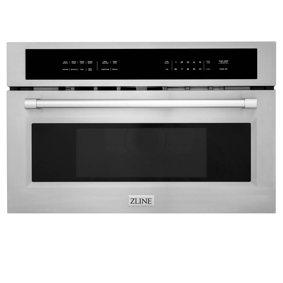 ZLINE 30-Inch Built-in 1.6 cu ft. Convection Microwave Oven in Stainless Steel with Speed and Sensor Cooking (MWO-30)